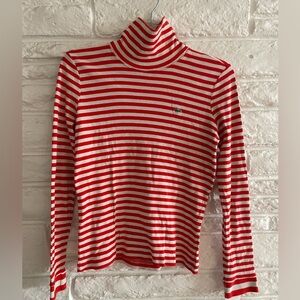 Vintage Lacoste stripe turtleneck